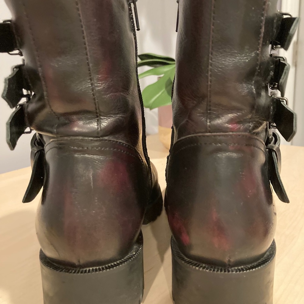 Napoleoni Moto Chunky Boots size 38 - Picture 4 of 13